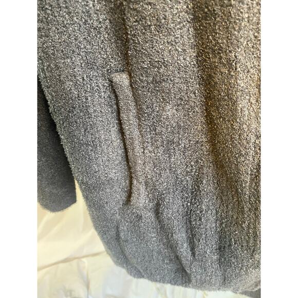 Barefoot Dreams Cardigan Wrap Cozy Chic Lite Island Wrap Ribbed Carbon Size 1X - Picture 8 of 11